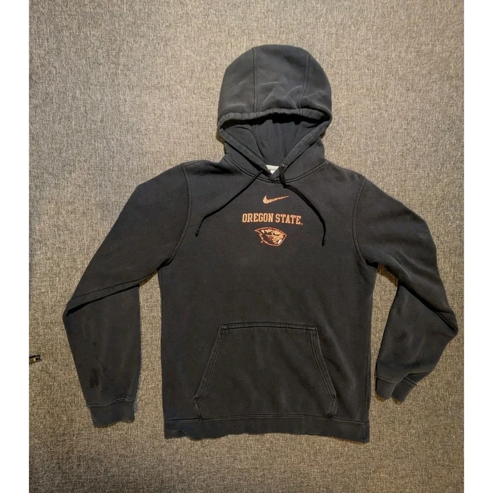 Nike Oregon State Beavers Hoodie Black Sweatshirt Adult Small Black NCAA Sports